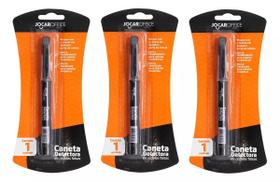 Kit Caneta Testa Identifica Notas Dinheiro Verdadeiro Falso