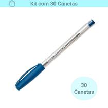 Kit Caneta Trilux 032 Faber-Castell Azul 30 Unidades Azul Kit Caneta Trilux 032 Faber-Castell Azul 30 Unidades Azul