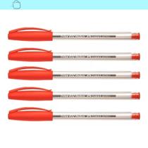 Kit Caneta Trilux 032 Faber-Castell Vermelha 5 Unidades Vermelho Kit Caneta Trilux 032 Faber-Castell Vermelha 5 Unidades Vermelho