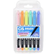 Kit Canetas CIS Brush Tons Pastel - 6 Canetas