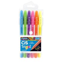 Kit Canetas CIS Trigel Neon 1.0mm - 6 Canetas Kit Canetas CIS Trigel Neon 1.0mm - 6 Canetas