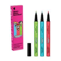 Kit Canetas Delineadoras Livre E Determinadas QDB As Meninas Super Poderosas 3 x 0,4g cada