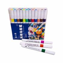 Kit Canetas Gel Com 24 Cores Cg-004 Lualu Kit Canetas Gel Com 24 Cores Cg-004 Lualu