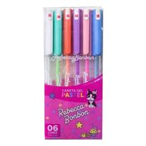Kit Canetas Gel Pastel Rebecca Bonbon RB Com 6 Cores Brazil World Kit Canetas Gel Pastel Rebecca Bonbon RB Com 6 Cores Brazil World