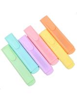 Kit Canetas Marca Texto Escolar 6 Unidades Cores Tom Pastel - NoBrand