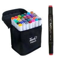 Kit Canetas Marca Texto Pintura Hidrocor 36 Cores 2 Pontas