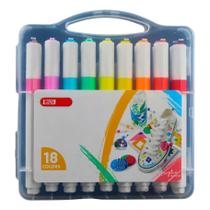 Kit Canetinha 18 Cores Marcador De Tinta RUI