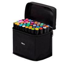 Kit Canetinha 60 Unidades Pintura Desenho Escolar Arco-Íris Kit Canetinha 60 Unidades Pintura Desenho Escolar Arco-Íris