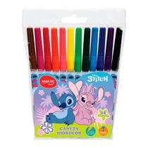 Kit Canetinha Colorida Stitch 12 Cores Hidrocor Infantil Kit Canetinha Colorida Stitch 12 Cores Hidrocor Infantil