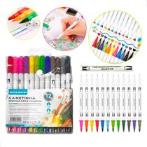 Kit Canetinha Fine Line 12 Cores Ponta Duplas 0.4mm Escolar Cor Colorida Contorno Marcadores Caneta Hidrografica Kit Canetinha Fine Line 12 Cores Ponta Duplas 0.4mm Escolar Cor Colorida Contorno Marcadores Caneta Hidrografica