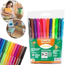 Kit Canetinha Hidrográfica 12 Cores 6 Pct C/ 12 Un Cada