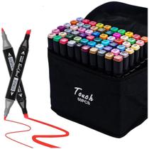 Kit Canetinhas estojo Marcadoras com 24/36/48/60/80/120 cores