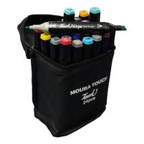 Kit canetinhas marcadoras p desenho artístico 24 cores