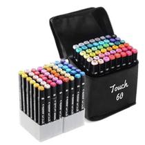 Kit Canetinhas Touch 60 Cores Ponta Dupla Fina e Grossa Kit Canetinhas Touch 60 Cores Ponta Dupla Fina e Grossa