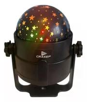 Kit Canhão De Led Rgb Globo Luminação Palco Festa Dj 3w Grasep