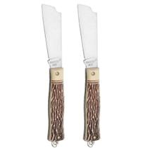 Kit Canivete Lâmina Larga 8119 2 Unidades - BRASFORT