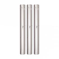 Kit Cano Chaminé Inox 115mm x 1m x 3un + Curva + Sputinik Kit Cano Chaminé Inox 115mm x 1m x 3un + Curva + Sputinik