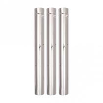 Kit Cano Chaminé Inox 120mm x 1m x 3un + Chapéu Sputiniki