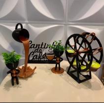 Kit cantinho do café com suporte de capsulas dolce gusto modelo roda gigante