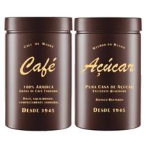 Kit Cantinho Do Café Potes Café E Açúcar 1,5 litro Colors - Kit Cantinho Do Café Potes Café E Açúcar 1,5 litro Colors -