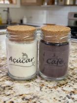 Kit Cantinho do Café , Potes de Vidro 600ml Kit Cantinho do Café , Potes de Vidro 600ml