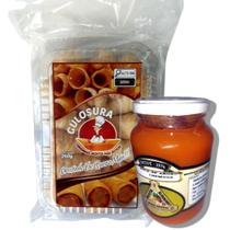 Kit Canudinhos Crocantes e Doce de Abobora Cremoso Recheio