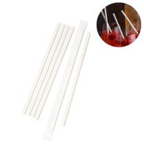 kit Canudo de Papel Branco 6 mm Embalado 2 pacotes com 100 un Glu Glu