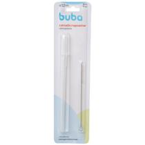 Kit Canudo Repositor BUBA em Silicone com Escova - Fresh e Patinete