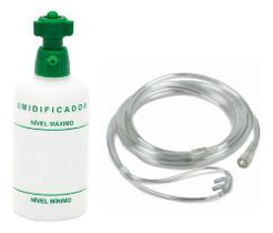 Kit Cânula Silicone salter labs copo frasco umidificador torpedo tubo oxigênio Kit Cânula Silicone salter labs copo frasco umidificador torpedo tubo oxigênio