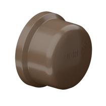 Kit Cap Tampão Soldável 50mm Marrom Tigre 2 Unid