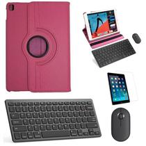 Kit Capa 360 Rosa / Teclado e Mouse preto e Película para iPad 2021 9a Geração 10.2" Kit Capa 360 Rosa / Teclado e Mouse preto e Película para iPad 2021 9a Geração 10.2"