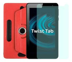 Kit Capa 360º + Película Compatível Com Positivo Twist Tab Plus T780