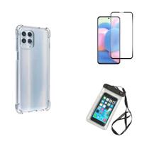 Kit Capa a Prova D'água Moto G100 + Capa + Película De Vidro 3D