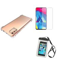 Kit Capa a Prova D'água Moto G9 Plus + Capa + Película De Vidro 3D