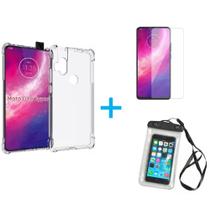 Kit Capa a Prova D'agua Moto One Hyper + Capa + Película De Vidro