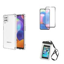 Kit Capa a Prova D'água Samsung Galaxy M32 + Capa + Película Vidro Kit Capa a Prova D'água Samsung Galaxy M32 + Capa + Película Vidro