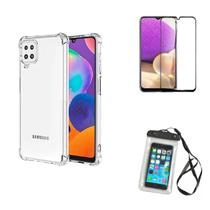 Kit Capa a Prova D'água Samsung Galaxy M33 5G + Capa + Película Vidro