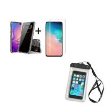 Kit Capa a Prova D'agua Samsung Galaxy S10e + Película Vidro 3D + Capa Kit Capa a Prova D'agua Samsung Galaxy S10e + Película Vidro 3D + Capa