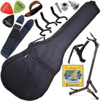 Kit Capa Acolchoada Violão Folk Com Multi Acessórios + G3s