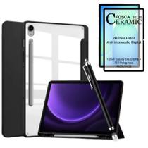 Kit Capa Acrílico Slot Caneta Para Galaxy S10 Fe 13.1 + Película Ceramica + Caneta Touch