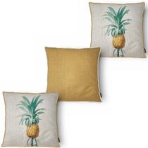 Kit Capa Almofada Belchior Botânica Pineapple 43X43Cm 3 Un