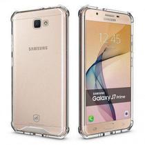 Kit Capa Anti choque Samsung Galaxy J7 Prime + Película Vidro + Fone de Ouvido
