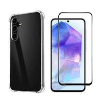 Kit Capa Anti Impacto e Película Cerâmica Para Galaxy A55