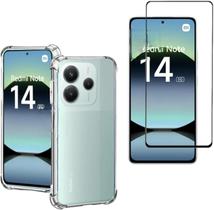 Kit Capa Anti Impacto e Película De Vidro 3D 9D Para Redmi Note 14 5G