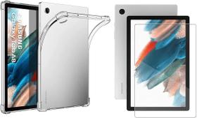 Kit Capa Anti Impacto e Película de Vidro 9H Para Tablet Galaxy Tab A8 10.5" X200/X205