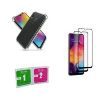 Kit Capa Anti Impacto Galaxy A20/A30 + 2 Pel. de Vidro 3D