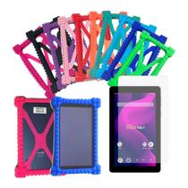 Kit Capa Anti-Impacto Infantil para Tablet Positivo Vision 7 + Película de Cristal