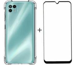 Kit Capa Anti Impacto Motorola G50 5G + Película De Vidro 3D