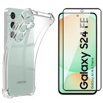 Kit Capa Anti Impacto Para Galaxy S24 Fe 5g + Película 3D
