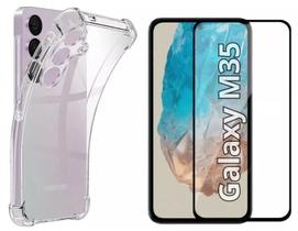 Kit Capa Anti-Impacto + Película 3D Para Samsung Galaxy M35
